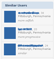 Similar Profiles at OKCupid