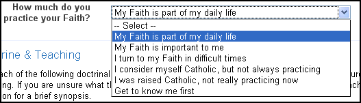 catholic dating: importance of faith