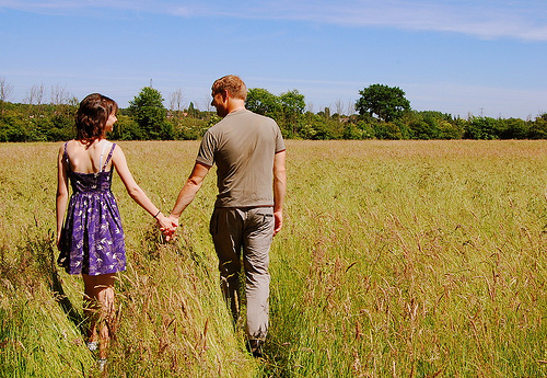 holding hands